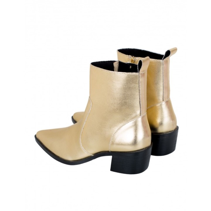 Botines Camperos Dorados
