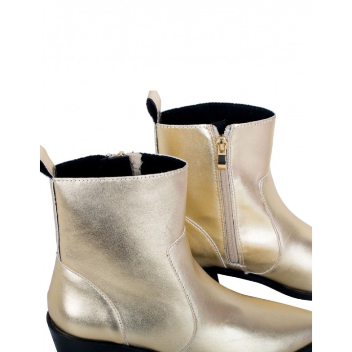 Botines Camperos Dorados