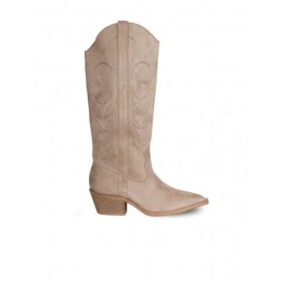 Botas Camperas Cana Alta Beige