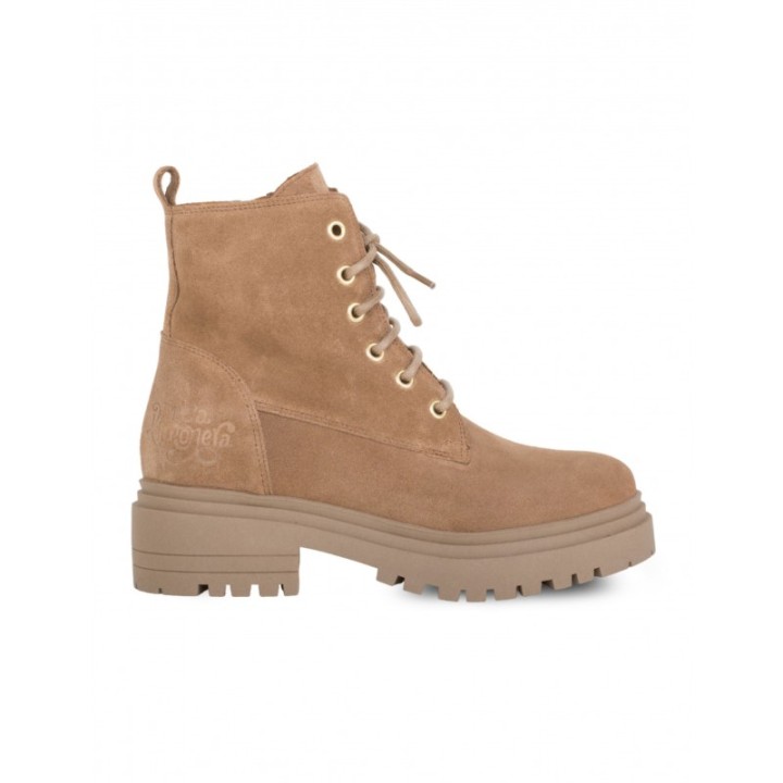 Botas Militares Cordones Cuero PERA LIMONERA