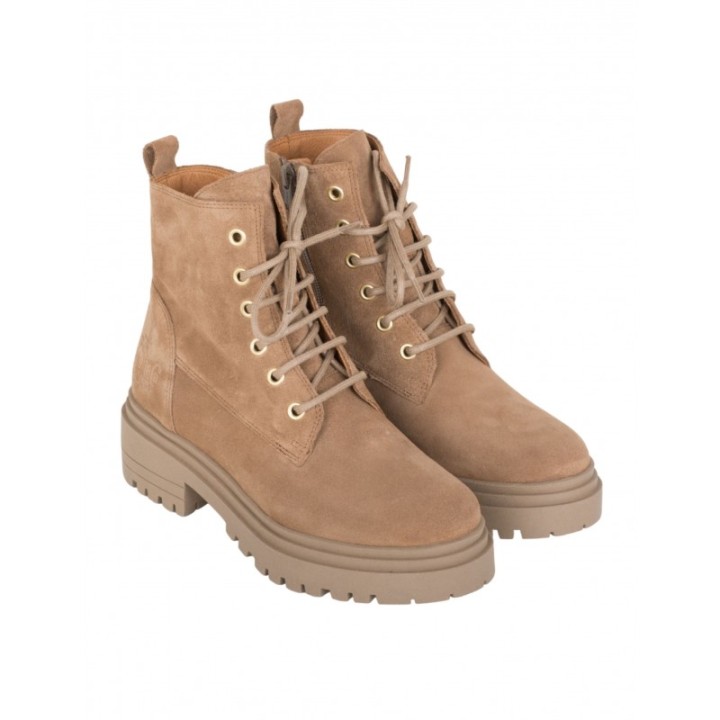 Botas Militares Cordones Cuero PERA LIMONERA