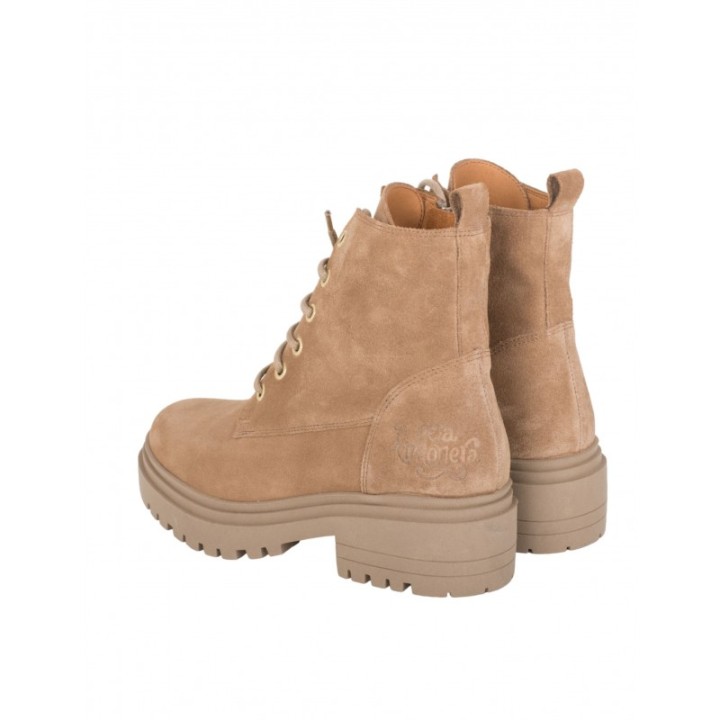 Botas Militares Cordones Cuero PERA LIMONERA