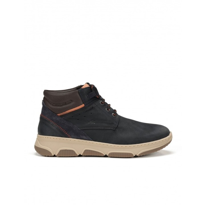 Botines Cordones Sport Piel Azules FLUCHOS