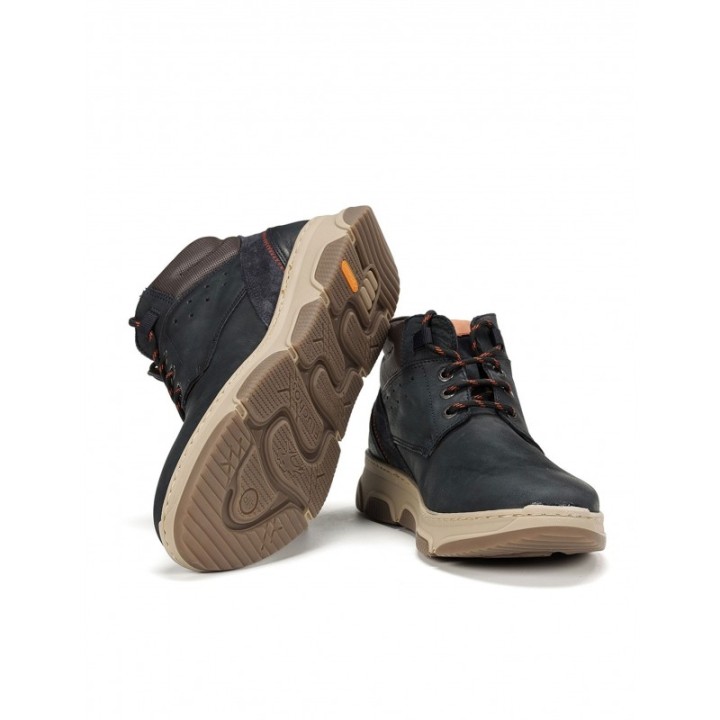 Botines Cordones Sport Piel Azules FLUCHOS
