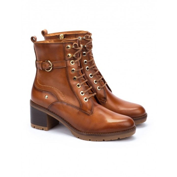 PIKOLINOS Botines Cordones Tacon Cuero