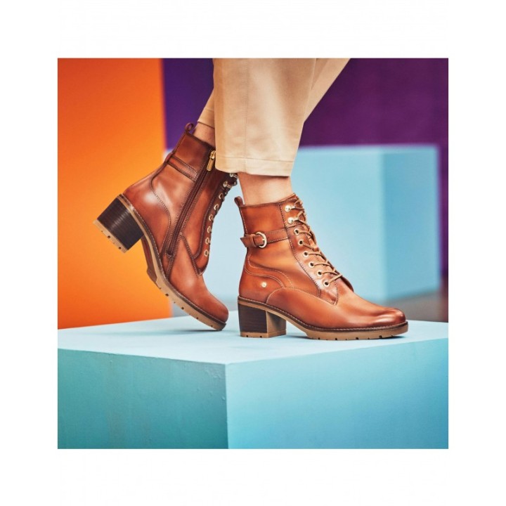 PIKOLINOS Botines Cordones Tacon Cuero