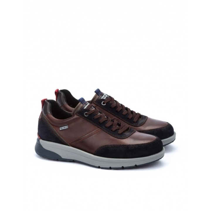 Zapatillas Vestir Hombre Piel Marrones PIKOLINOS