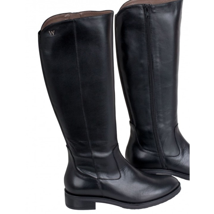 Botas Altas Piel Negras WONDERS