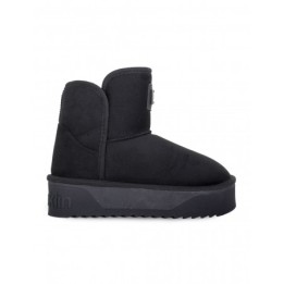Botas Pelo Plataforma Negras D FRANKLIN