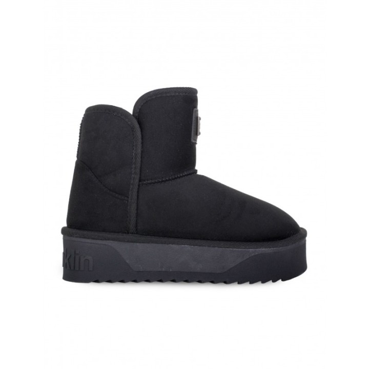 Botas Pelo Plataforma Negras D FRANKLIN