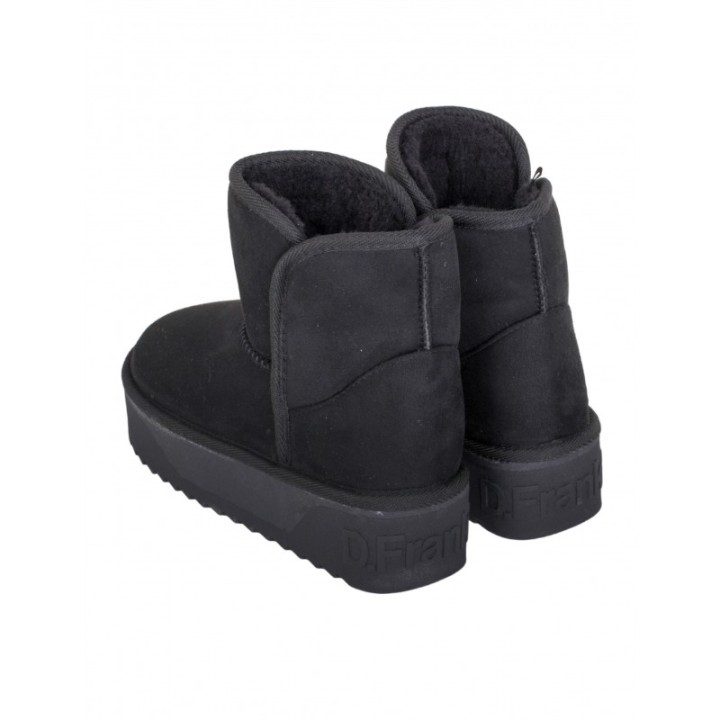 Botas Pelo Plataforma Negras D FRANKLIN