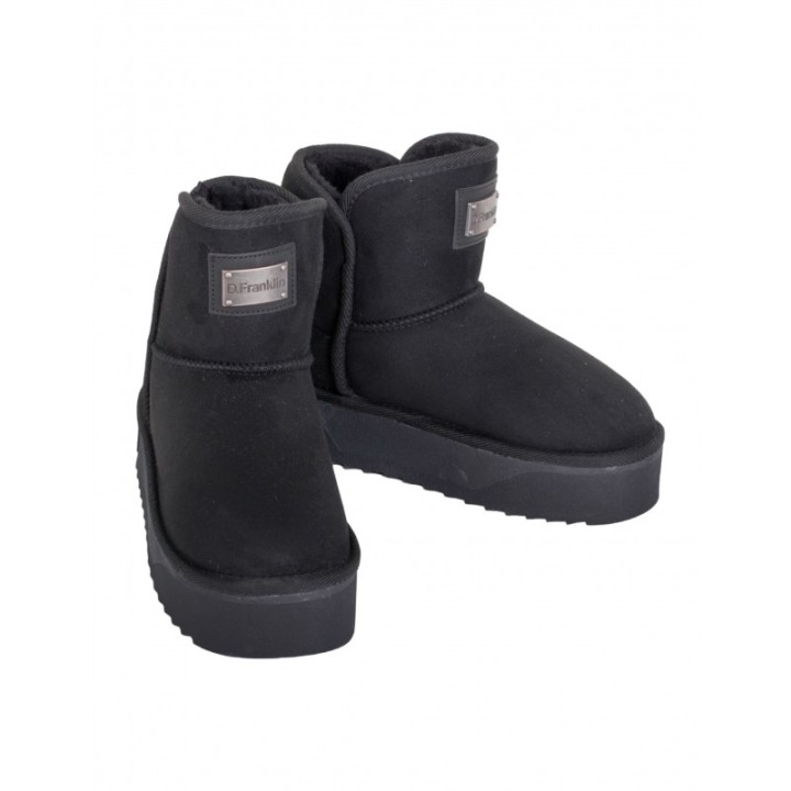 Botas Pelo Plataforma Negras D FRANKLIN