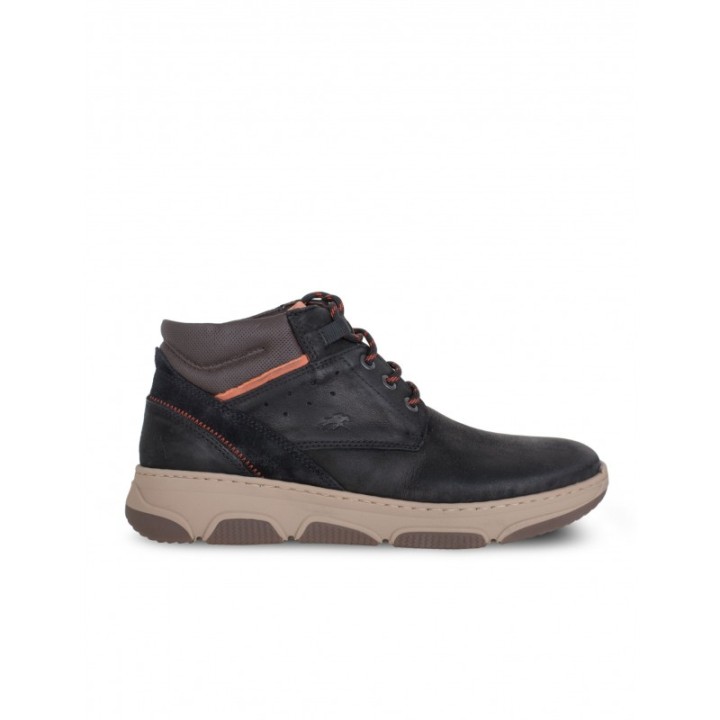 Botines Cordones Sport Piel Negros FLUCHOS