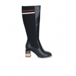 Botas Altas Calcetin Tacon Original Retro