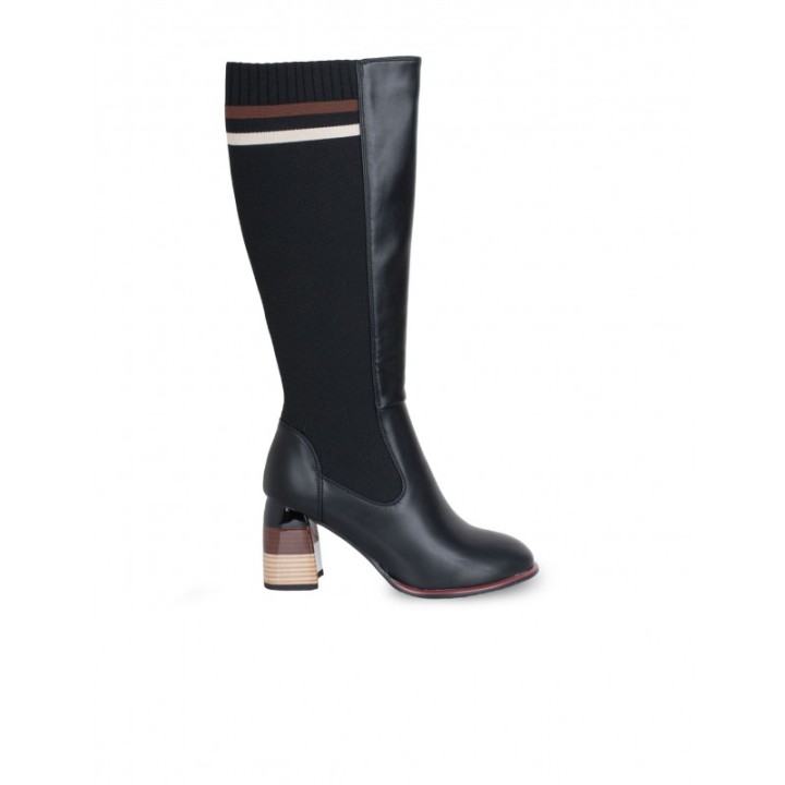 Botas Altas Calcetin Tacon Original Retro
