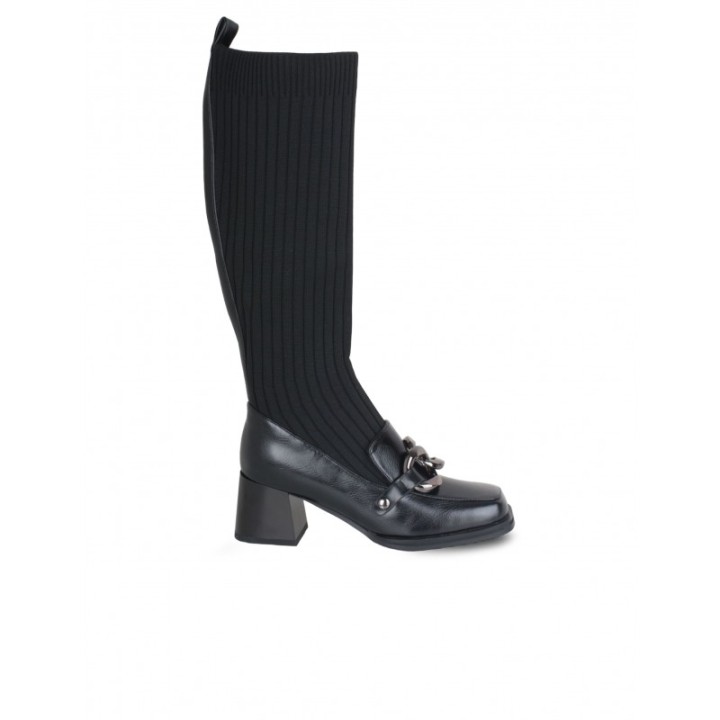 Botas Altas Calcetin Mocasin Cadena