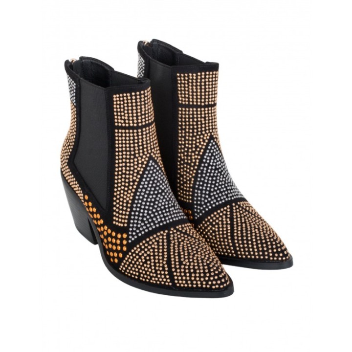 Botines Camperos Chelsea Tacon Tachuelas