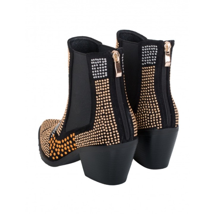 Botines Camperos Chelsea Tacon Tachuelas