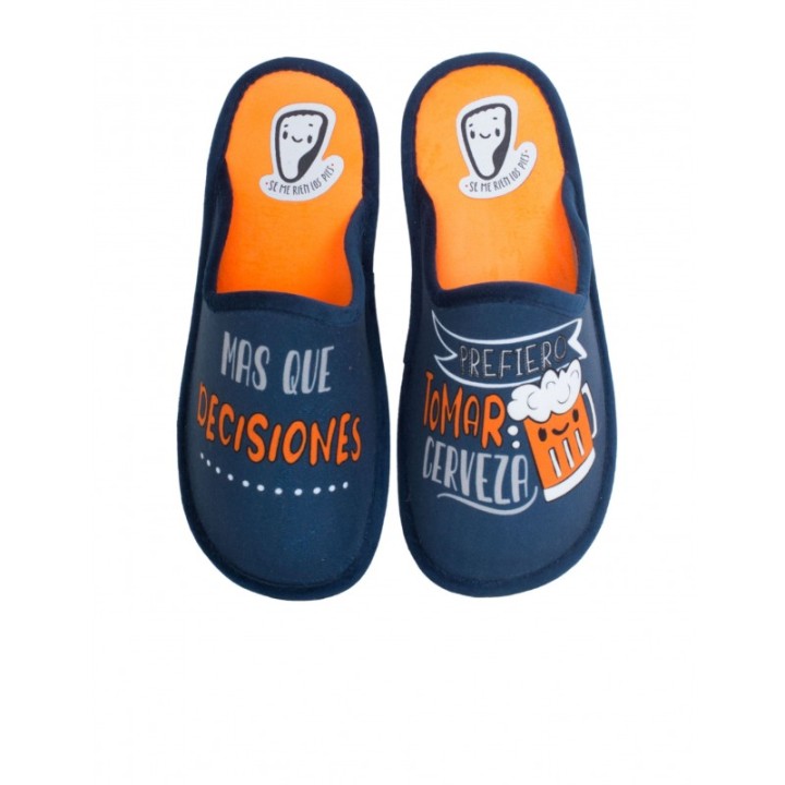Zapatillas Casa Frase Cerveza SE ME RiEN LOS PIES