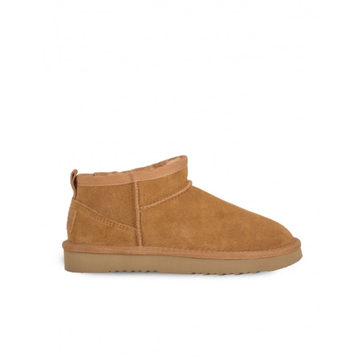 Botas Tobilleras Pelo Cuero NATURAL WORLD