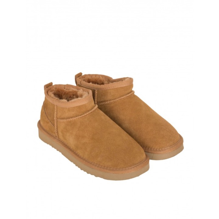 Botas Tobilleras Pelo Cuero NATURAL WORLD