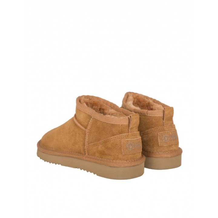 Botas Tobilleras Pelo Cuero NATURAL WORLD