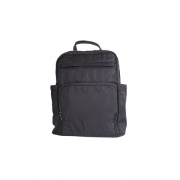 Mochila Cuadrada Nylon Negra