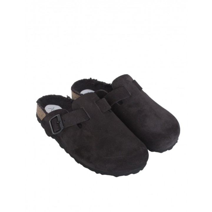 Zuecos Bio Pelo Negros AUTENTI