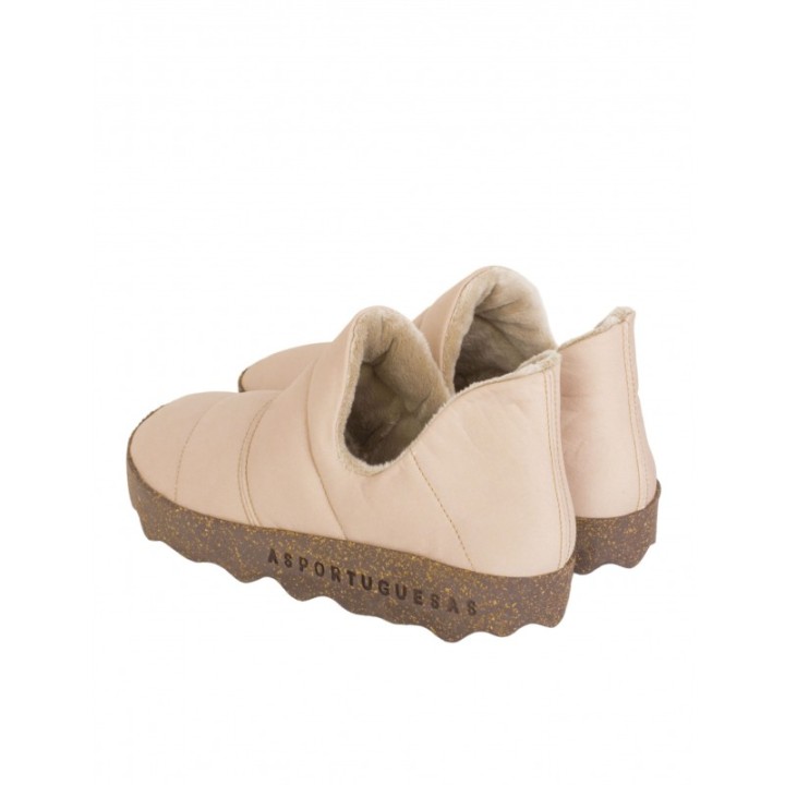 Zapatos Sostenibles Acolchados Beige ASPORTUGUESAS