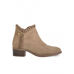 Botines Tobilleros Volantes Taupe PERA LIMONERA