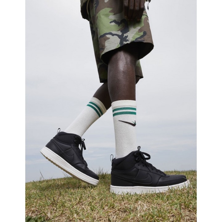 Zapatillas NIKE Court Vision Mid Winter Negras