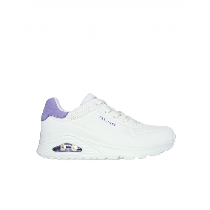 Zapatillas SKECHERS Uno Pop Back Blanco Morado