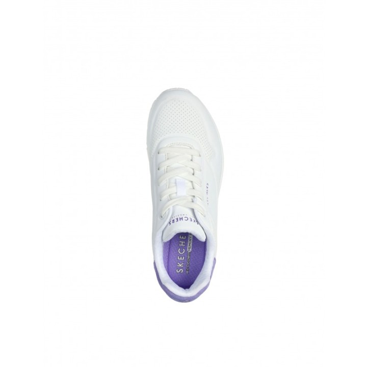 Zapatillas SKECHERS Uno Pop Back Blanco Morado