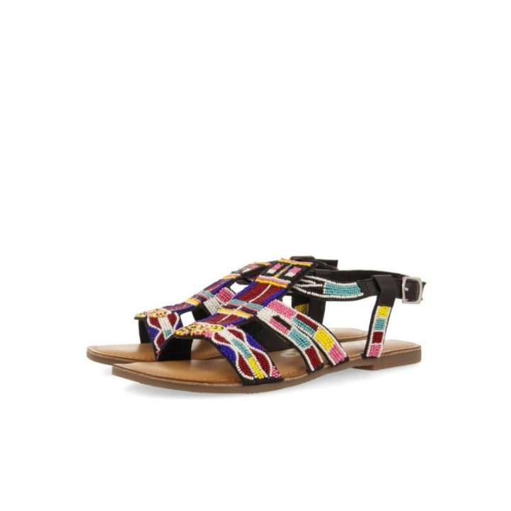 Sandalias Planas Abalorios etnicas GIOSEPPO