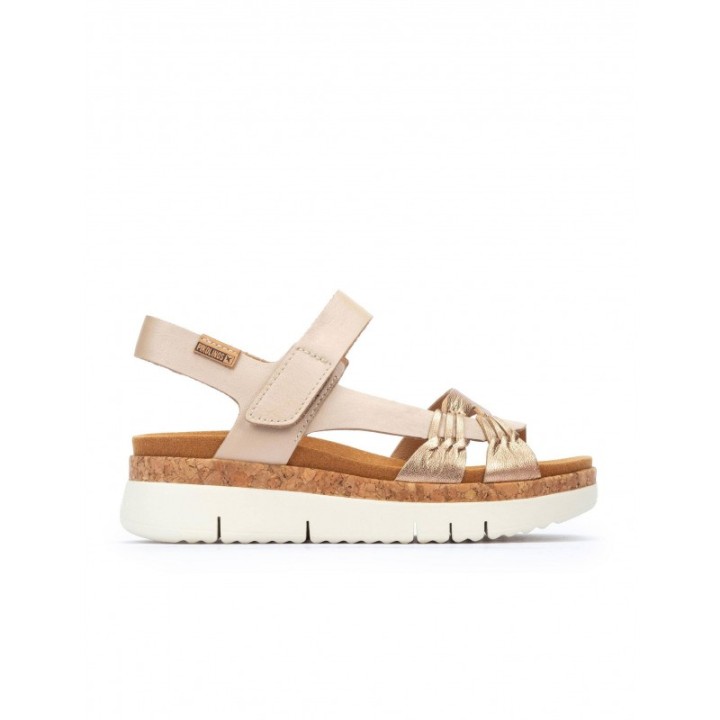Sandalias Plataforma Tiras Rosa PIKOLINOS
