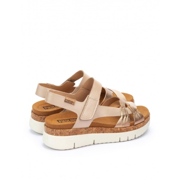 Sandalias Plataforma Tiras Rosa PIKOLINOS