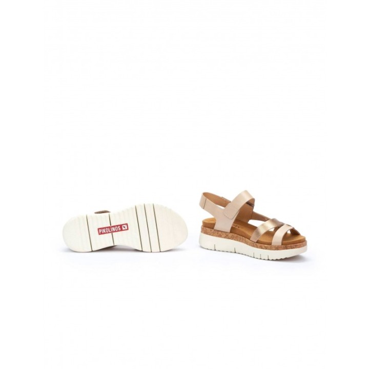 Sandalias Plataforma Tiras Rosa PIKOLINOS