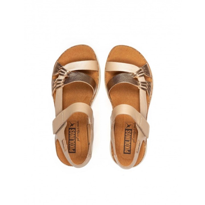 Sandalias Plataforma Tiras Rosa PIKOLINOS