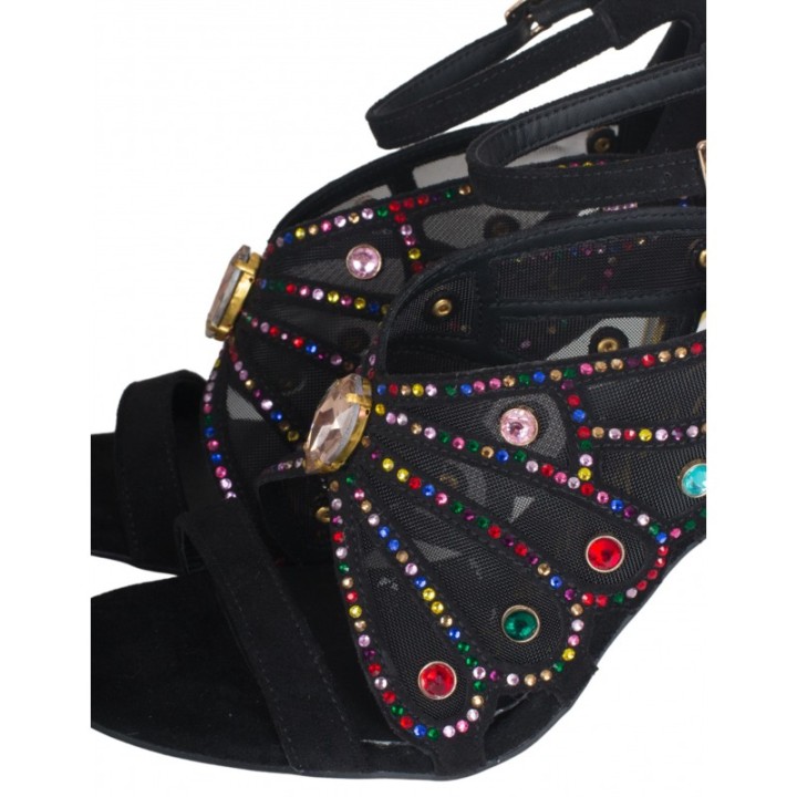 Sandalias Tacon Fiesta Mariposa