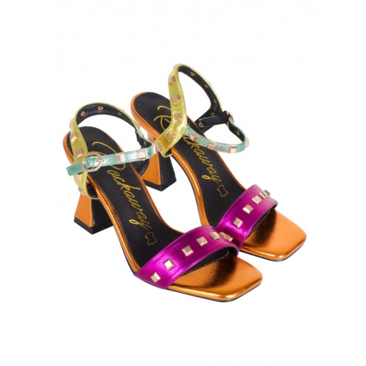 Sandalias Multicolor Fiesta Tachuelas