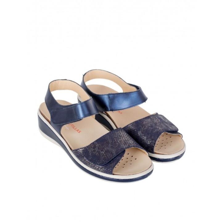 Sandalias Velcro Azul DOCTOR CUTILLAS