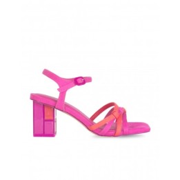 Sandalias Tacon Fucsia Fiesta