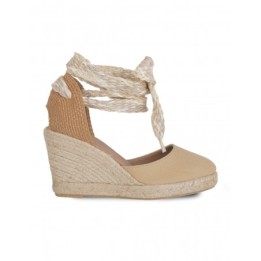 Alpargatas Cuna Cintas Beige PERA LIMONERA