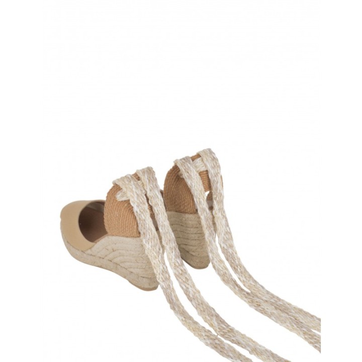Alpargatas Cuna Cintas Beige PERA LIMONERA