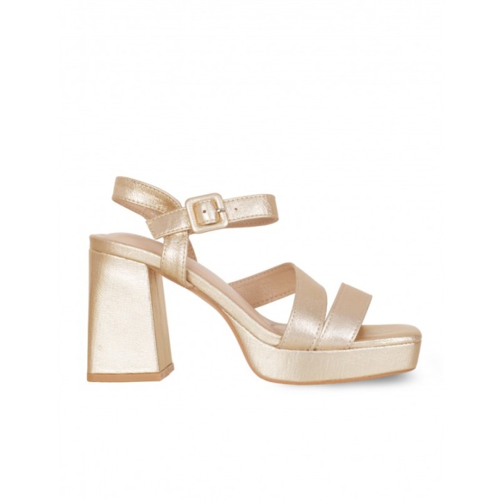 Sandalias Fiesta Doradas Plataforma