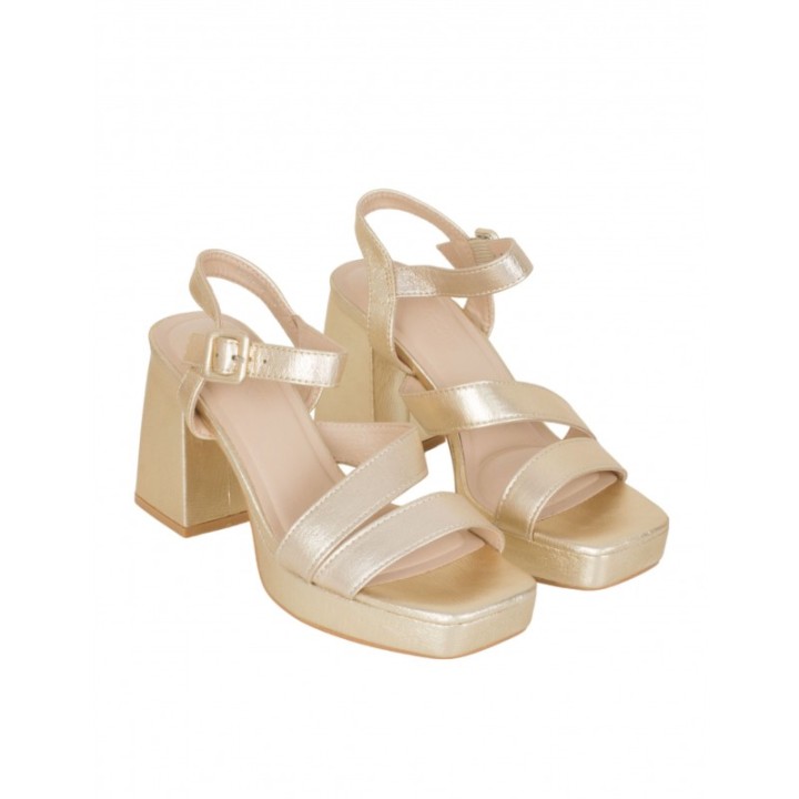 Sandalias Fiesta Doradas Plataforma