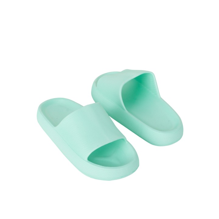 Chanclas Pala Plataforma Menta