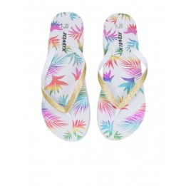Chanclas Dedo Estampadas Blancas