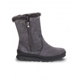 Botas Impermeables Gris Cremallera