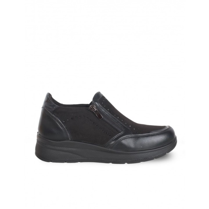 Zapatos Cuna Cremalleras Negro AMARPIES